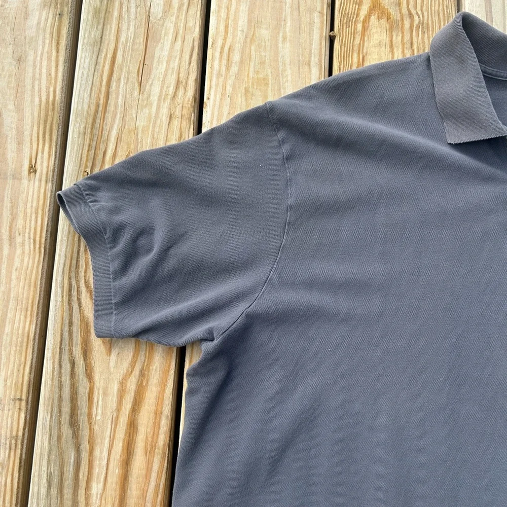 Polo Ralph Lauren Shirt Mens 4XB‎ Gray Polo Faded Wash Cotton Knit Short Sleeve